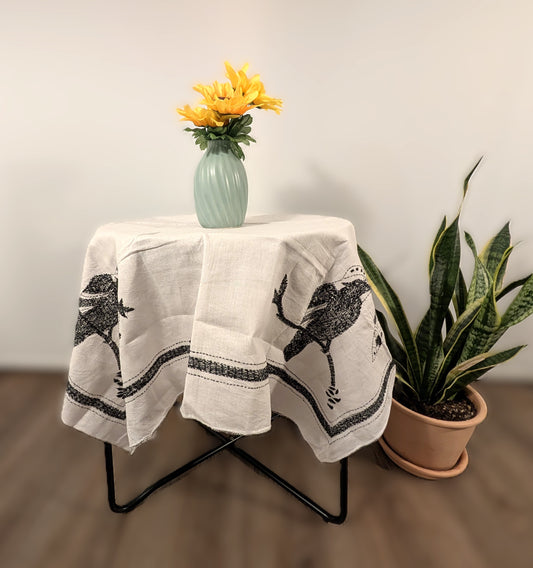 Cotton teapoy table cloth