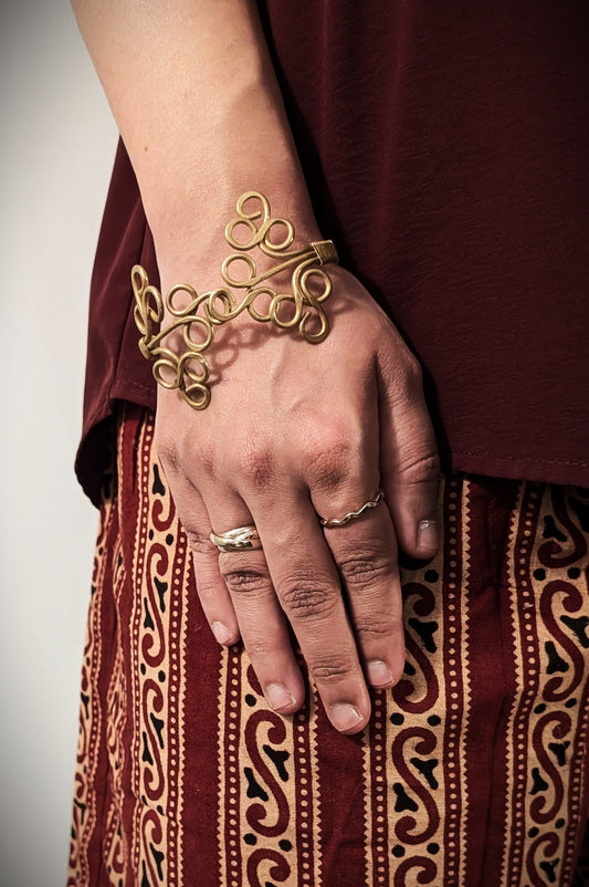 Timeless Charm Brass Alloy Adjustable Women’s Bracelet