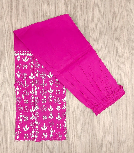 Artisanal Cotton Kantha Stitch Palazzos for Women