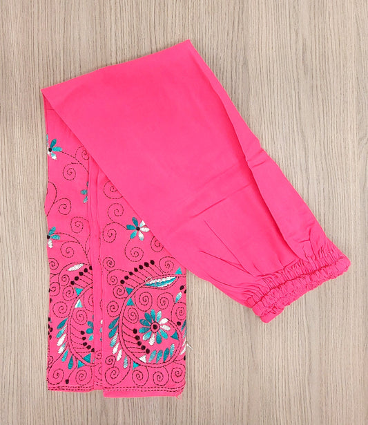 Artisanal Cotton Kantha Stitch Palazzos for Women