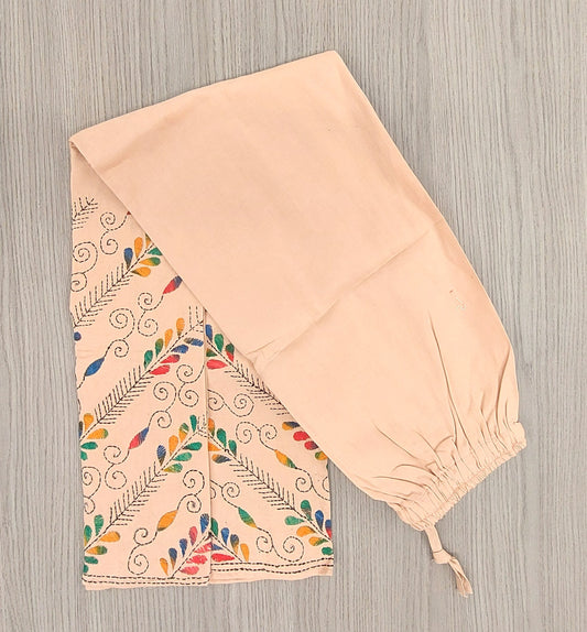 Artisanal Cotton Kantha Stitch Palazzos for Women
