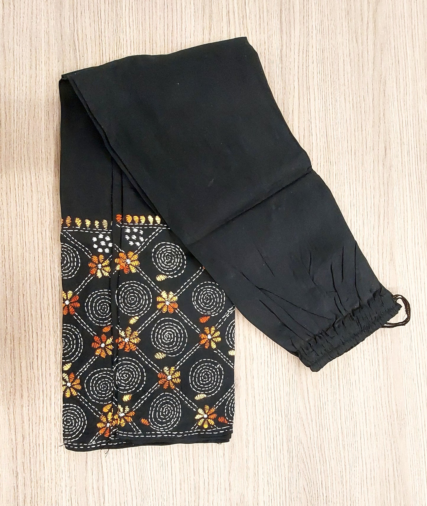 Artisanal Cotton Kantha Stitch Palazzos for Women
