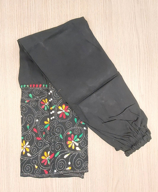 Artisanal Cotton Kantha Stitch Palazzos for Women