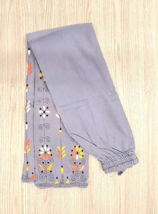 Artisanal Cotton Kantha Stitch Palazzos for Women