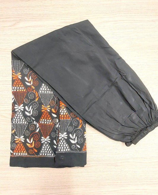 Artisanal Cotton Kantha Stitch Palazzos for Women