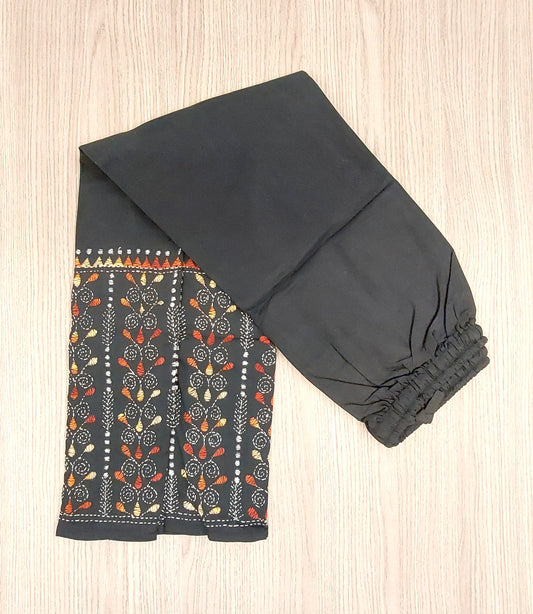 Artisanal Cotton Kantha Stitch Palazzos for Women