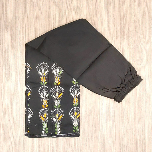 Artisanal Cotton Kantha Stitch Palazzos for Women