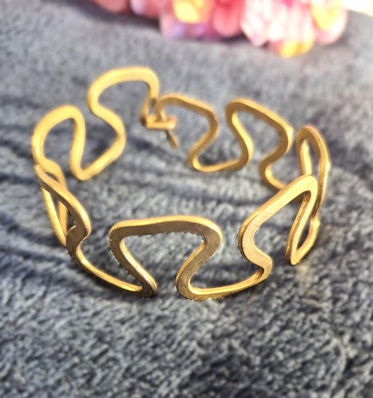 Timeless Charm Brass Alloy Adjustable Women’s Bracelet