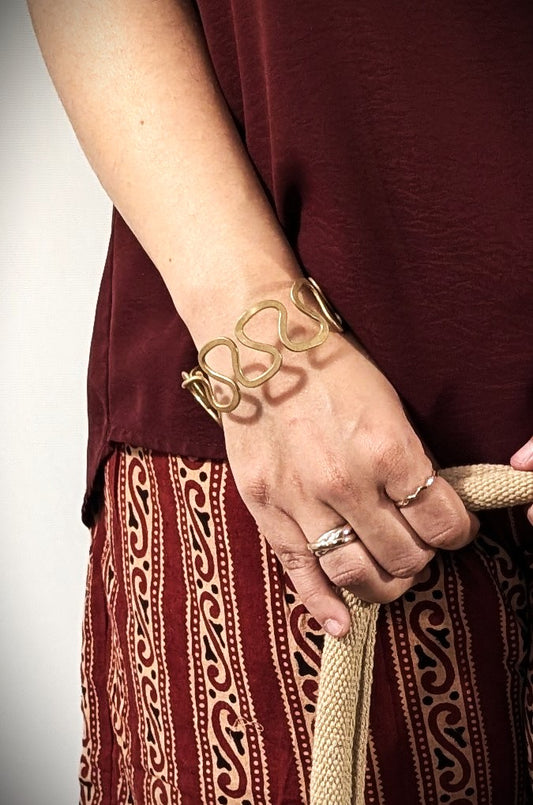 Timeless Charm Brass Alloy Adjustable Women’s Bracelet