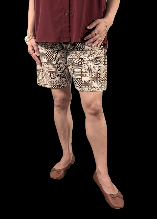 Printed Cotton Half Pants for Women