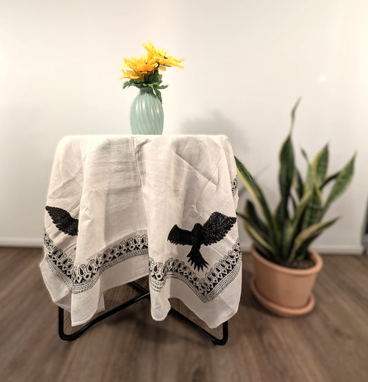 Cotton teapoy table cloth