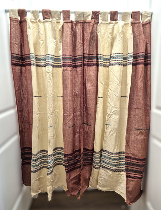 Cotton window curtains with Embroidery work
