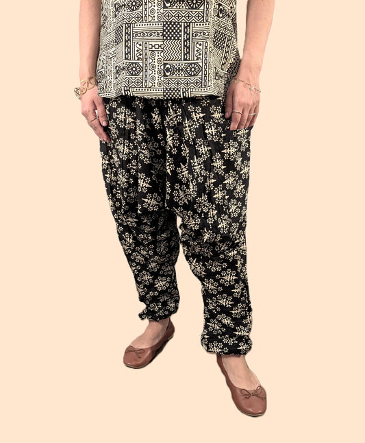 Cotton Printed Harem Pant/Cotton Boho Hippie Casual Oversized Pant
