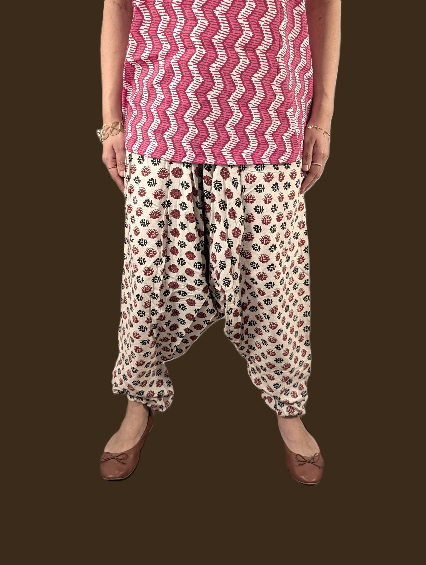 Cotton Printed Harem Pant/Cotton Boho Hippie Casual Oversized Pant