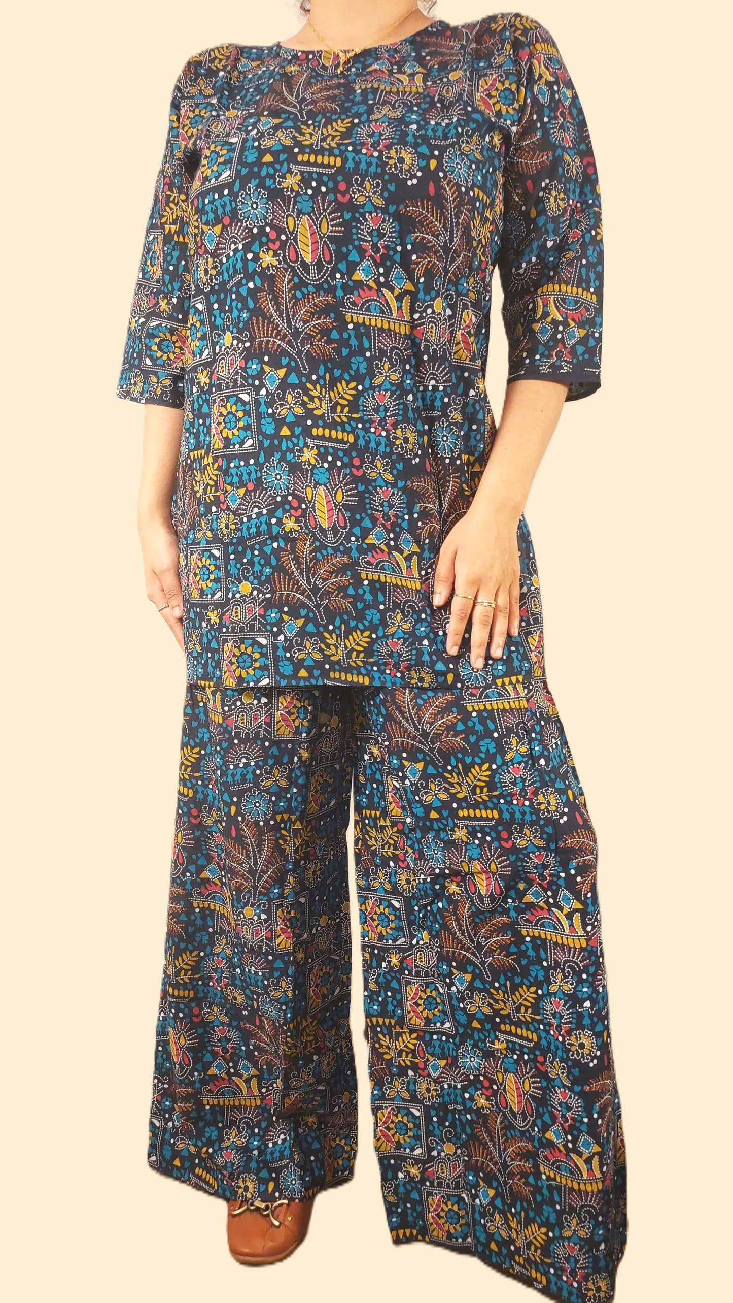 Elegant Cotton Printed Co-ord Set for Women