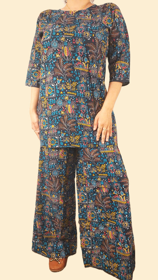 Elegant Cotton Printed Co-ord Set for Women