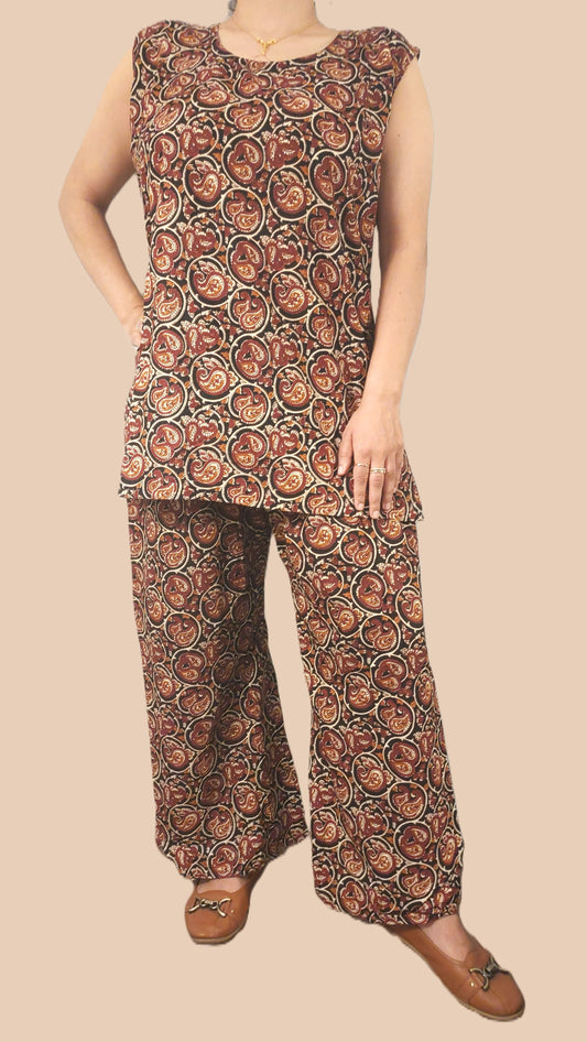Elegant Cotton Printed Co-ord Set for Women