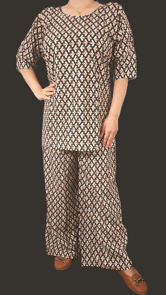 Elegant Cotton Printed Co-ord Set for Women