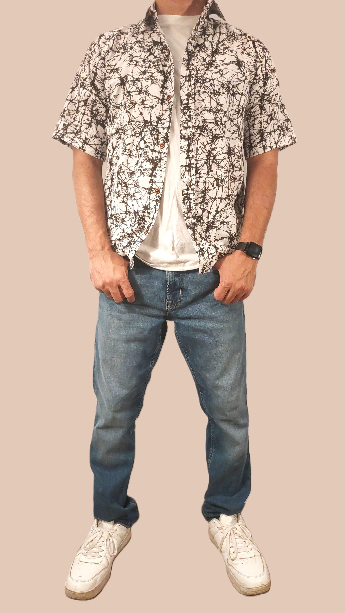 Stylish Printed Cotton Shirt for Men