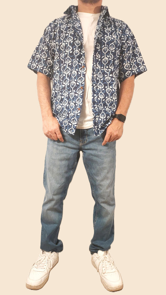 Stylish Printed Cotton Shirt for Men