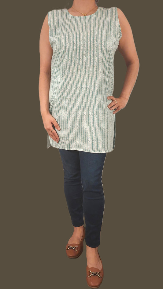 Printed Cotton Short Tunic/Kurti for Women