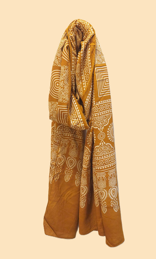 Lightweight Printed Linen Scarf – Soft & Elegant